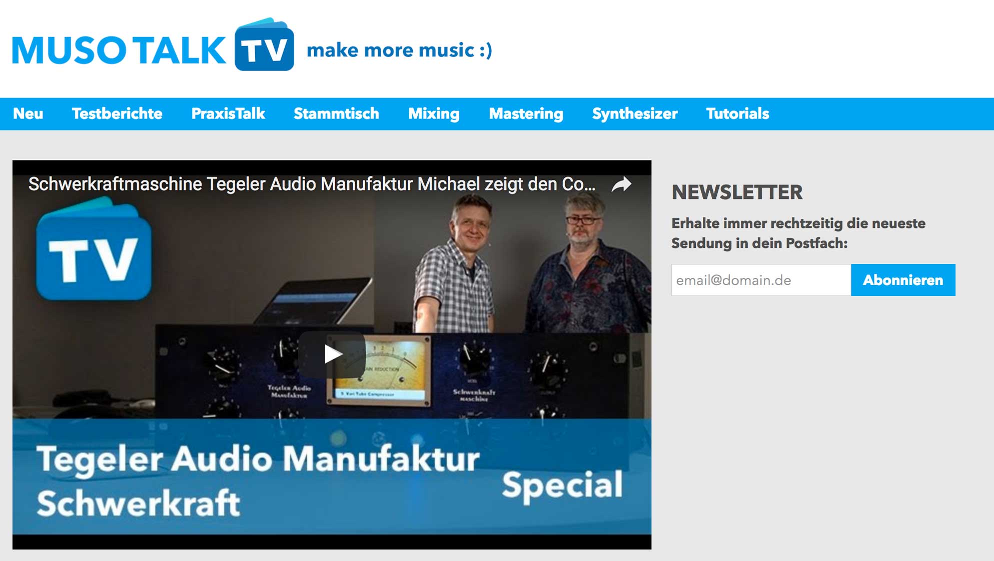 MusoTalk live: Schwerkraftmaschine MusoTalk live: Schwerkraftmaschine