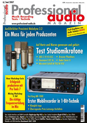 Testbericht zum Tube Summing Mixer im Professional Audio Magazin 06/2007 Testbericht zum Tube Summing Mixer im Professional Audio Magazin 06/2007