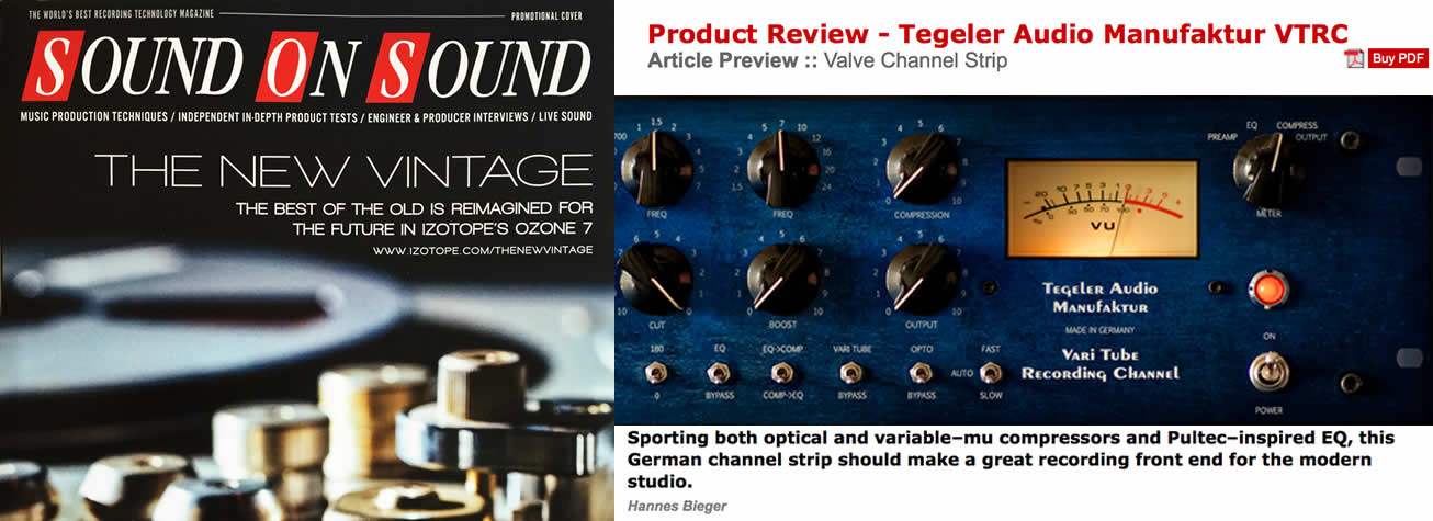 Product Review - Tegeler Audio Manufaktur VTRC Product Review - Tegeler Audio Manufaktur VTRC