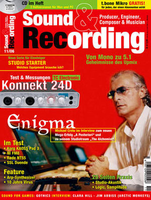 Sound&Recording 11/2006 testet den Tube Summing Mixer Sound&Recording 11/2006 testet den Tube Summing Mixer