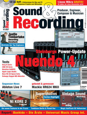 Sound&Recording hat im Heft 11/2007 den Tube Recording Channel getestet Sound&Recording hat im Heft 11/2007 den Tube Recording Channel getestet